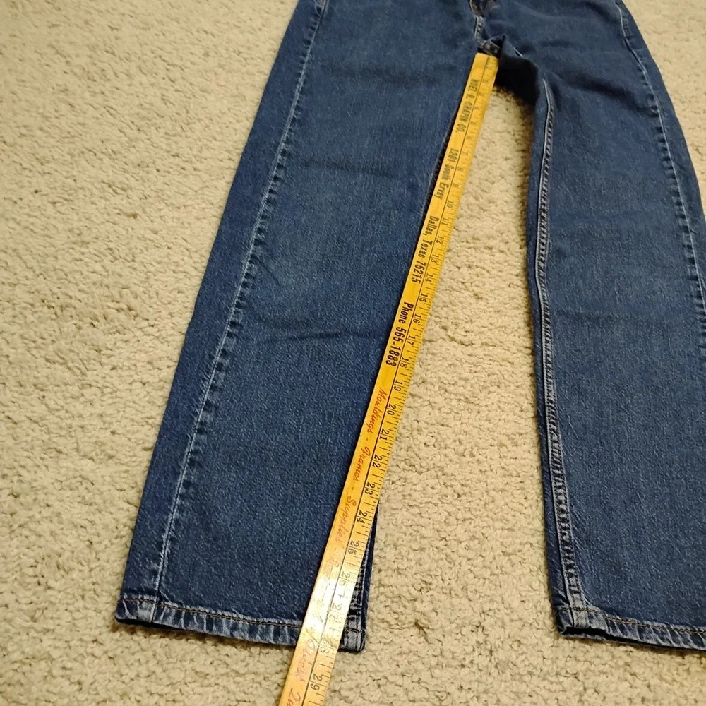 Levis 505 Jeans Mens 29x30 Blue Straight Denim Cotton Western Ranch Cowboy Farm